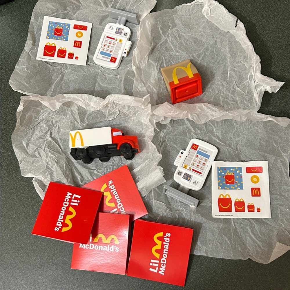 McDonald's Red and White Toy Collection